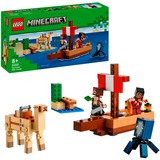 LEGO Minecraft El Viaje en el Barco Pirata, Juegos de construcción Juego de construcción, 8 año(s), Plástico, 166 pieza(s), 254 g