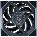 Lian Li UNI FAN SL120 LCD Wireless, Ventilador negro