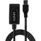 Lindy 43155 cable USB USB 3.2 Gen 1 (3.1 Gen 1) 5 m USB A Negro, Cable alargador negro, 5 m, USB A, USB A, USB 3.2 Gen 1 (3.1 Gen 1), 5 Gbit/s, Negro