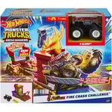 Mattel Monster Trucks HNB90 vehículo de juguete, Pistas de carreras Set de pistas y camión tipo Monster truck, 4 año(s), Metal, Multicolor