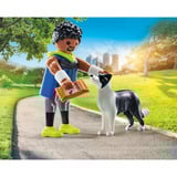 PLAYMOBIL My Life Jogger con Border Collie, Juegos de construcción 