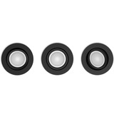 Philips Hue Foco empotrable White & Color Ambiance Centura paquete de 3, Luz de LED negro