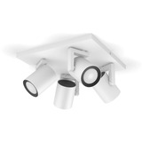 Philips Hue White & Color Ambiance Argenta 4 focos, Luz de LED blanco