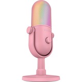 Razer Seiren V3 Chroma Quartz, Micrófono rosa