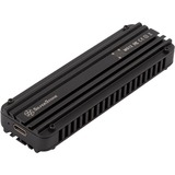 SilverStone MS12 Caja externa para unidad de estado sólido (SSD) Negro M.2, Caja de unidades negro, Caja externa para unidad de estado sólido (SSD), M.2, PCI Express 3.0, SCSI con conexión en serie, 20 Gbit/s, Conexión USB, Negro