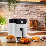Tefal Easy Fry & Grill EY501A Sencillo 4,2 L Independiente 1550 W Freidora de aire caliente Negro, Acero inoxidable acero fino/Negro, Freidora de aire caliente, 4,2 L, 80 °C, 200 °C, 6 personas(s), 60 min