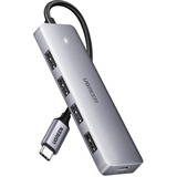 UGREEN 70336 hub de interfaz USB 3.2 Gen 1 (3.1 Gen 1) Type-C 5000 Mbit/s, Hub USB gris, USB 3.2 Gen 1 (3.1 Gen 1) Type-C, USB 3.2 Gen 1 (3.1 Gen 1) Type-A, 5000 Mbit/s, 0,15 m, Samsung: Galaxy S10 / S10 + / S9 / S9 + / S8 / S8 + / Note 9 / Note 8/ Note 10+/ Note 10 Huawei:..., 104 mm