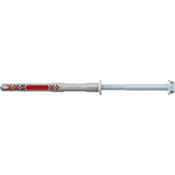 fischer Taco de vástago largo DuoXpand 10x140 FUS, Pasador gris claro/Rojo