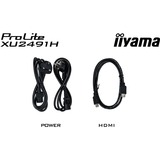 iiyama ProLite XU2491H-B1 pantalla para PC 60,5 cm (23.8") 1920 x 1080 Pixeles Full HD LED Negro, Monitor LED negro (mate), 60,5 cm (23.8"), 1920 x 1080 Pixeles, Full HD, LED, 0,5 ms, Negro
