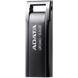 ADATA UR340 unidad flash USB 64 GB USB tipo A 3.2 Gen 2 (3.1 Gen 2) Negro, Lápiz USB níquel, 64 GB, USB tipo A, 3.2 Gen 2 (3.1 Gen 2), 100 MB/s, Tapa, Negro
