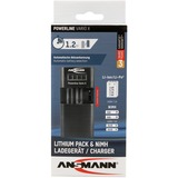 Ansmann Powerline Vario X USB, Cargador negro, Polímero de litio, Ión de litio, Níquel-metal hidruro (NiMH), AA, AAA