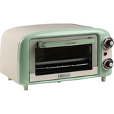 Ariete 3919/04 10 L 800 W Verde Parrilla, Mini horno blanco/Verde claro, 10 L, Verde, Independiente, Giratorio, 90 - 230 °C, Mecánico