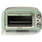 Ariete 3919/04 10 L 800 W Verde Parrilla, Mini horno blanco/Verde claro, 10 L, Verde, Independiente, Giratorio, 90 - 230 °C, Mecánico