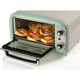 Ariete 3919/04 10 L 800 W Verde Parrilla, Mini horno blanco/Verde claro, 10 L, Verde, Independiente, Giratorio, 90 - 230 °C, Mecánico