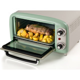 Ariete 3919/04 10 L 800 W Verde Parrilla, Mini horno blanco/Verde claro, 10 L, Verde, Independiente, Giratorio, 90 - 230 °C, Mecánico
