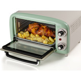 Ariete 3919/04 10 L 800 W Verde Parrilla, Mini horno blanco/Verde claro, 10 L, Verde, Independiente, Giratorio, 90 - 230 °C, Mecánico