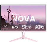 Arozzi Nova 24T1K200, Monitor de gaming rosa neón