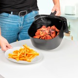 Clatronic Freidora de aire FR 3782 H, Freidora de aire caliente negro/Acero fino