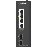 D-Link DIS-100G-06 switch No administrado L2 Gigabit Ethernet (10/100/1000) DIN rail Negro, Interruptor/Conmutador No administrado, L2, Gigabit Ethernet (10/100/1000), DIN rail