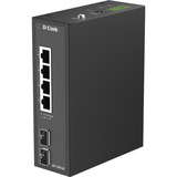 D-Link DIS-100G-06 switch No administrado L2 Gigabit Ethernet (10/100/1000) DIN rail Negro, Interruptor/Conmutador No administrado, L2, Gigabit Ethernet (10/100/1000), DIN rail