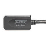 Digitus Cable de extensión USB 2.0 activo, 20 metros, Cable alargador negro
