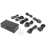 Digitus Conmutador KVM HDMI 4x 1, Switch KVM negro
