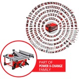 EINHELL TE-TS 36/210 Li-Solo, Sierra circular de mesa rojo