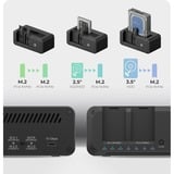 ICY BOX IB-2924MSCL-C31 USB 3.2 Gen 2 (3.1 Gen 1) Type-C Negro, Estación de acoplamiento negro, Unidad de disco duro, SSD, M.2, SATA, 2.5,3.5,M.2, USB 3.2 Gen 2 (3.1 Gen 1) Type-C, Negro, Aluminio, Plástico