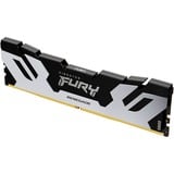 Kingston FURY FURY 32 GB 6400 MT/s DDR5 CL32 DIMM (Kits de 2) Renegade White XMP, Memoria RAM plateado/Negro, 96 GB, 2 x 48 GB, DDR5, 288-pin DIMM