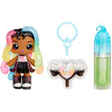 MGA Entertainment Yummiland Lip Gloss Doll Sour Sweeties - Sasha Sourworms, Muñecos Minifigura, Femenino, 4 año(s), Niño/niña, Multicolor