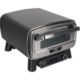 Ninja Artisan Horno eléctrico para pizza de exterior y freidora de aire MO201EU, Horno de pizza gris/Acero fino