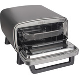 Ninja Artisan Horno eléctrico para pizza de exterior y freidora de aire MO201EU, Horno de pizza gris/Acero fino