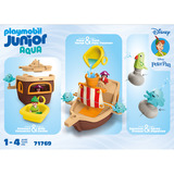 PLAYMOBIL Junior & Disney: Barco pirata de Peter Pan con diversión de agua, Juegos de construcción 