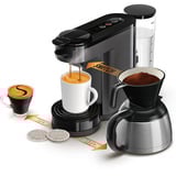 Philips HD6593/22 cafetera eléctrica Semi-automática Cafetera combinada 1 L, Cafetera monodosis gris, Cafetera combinada, 1 L, Dosis de café, De café molido, 1450 W, Gris