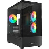 Sharkoon MK6 RGB Reacondicionado, Cajas de torre negro