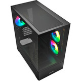 Sharkoon MK6 RGB Reacondicionado, Cajas de torre negro