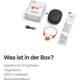 Shokz OpenRun Pro 2 Auriculares Inalámbrico gancho de oreja Deportes Bluetooth Naranja, Auriculares con micrófono naranja, Inalámbrico, Deportes, 20 - 20000 Hz, 30,3 g, Auriculares, Naranja