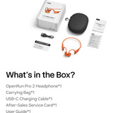 Shokz OpenRun Pro 2, Auriculares con micrófono naranja