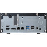 Shuttle XPС slim XH610G2 PC/estación de trabajo barebone Escritorio Negro Intel H610 LGA 1700 negro, Escritorio, Carcasa PC, Intel H610, LGA 1700, DDR5-SDRAM, PCI Express, Serial ATA III