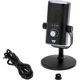 Thermaltake GS50 RGB USB Mikrofon, Micrófono negro