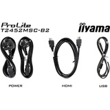 iiyama ProLite T2452MSC-B2, Monitor LED negro (mate)