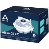 ARCTIC Alpine 23 CO Procesador Refrigerador de aire 9 cm Aluminio, Negro 1 pieza(s), Disipador de CPU Refrigerador de aire, 9 cm, 200 RPM, 2700 RPM, 0,3 sonio, Aluminio, Negro