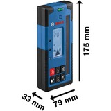 Bosch LR 60 Professional, Receptor láser azul/Negro, IP67, 1,5 V