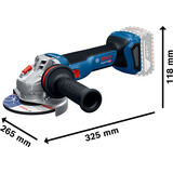 Bosch Set profesional 18V, 5 herramientas (GBH 18V-26, GSB 18V-65, GSA 18V-LI, GWS 18V-11, GLI 18V-1200 C), Kit de herramientas azul
