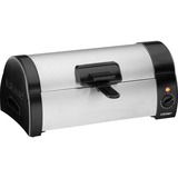 Cloer 3080 horno tostador Negro, Acero inoxidable, Tostadora plateado/Negro, Negro, Acero inoxidable, Giratorio, De plástico, Acero inoxidable, 1 estanterías, 1,01 m, 570 W