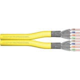 Digitus Cable de instalación profesional Cat.7a S/FTP Dúplex, Cca amarillo