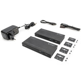 Digitus Set extensor KVM HDMI 4K HDBaseT 2.0, Alargador de HDMI negro