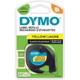 Dymo S0721620 cinta para impresora de etiquetas Negro sobre amarillo, Cinta de escritura Negro sobre amarillo, Poliéster, Bélgica, DYMO, LetraTag 100T, LetraTag 100H, 1,2 cm