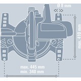 EINHELL 4310620, Soporte aluminio/Rojo
