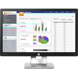 HP 69865, Monitor LED negro/Plateado